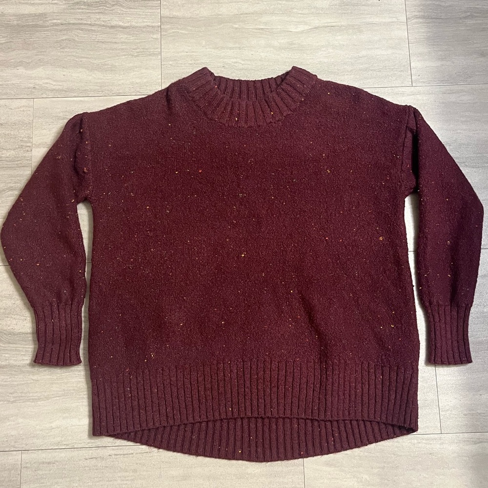 Maroon Crewneck Sweater